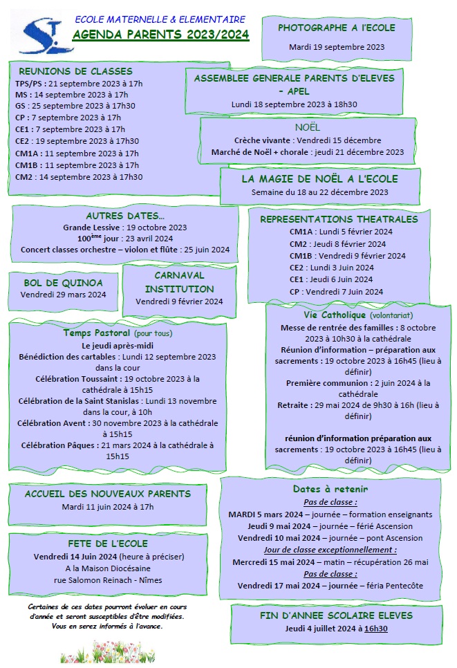 Agenda des familles 23 23